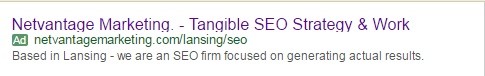 Lansing SEO Sample ETA Test Ad v2