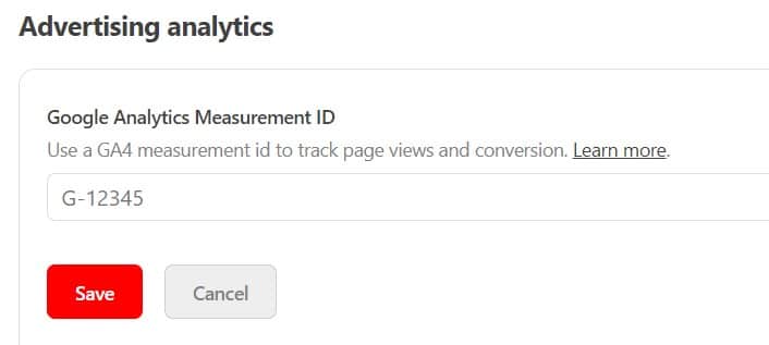 GA Measurement ID